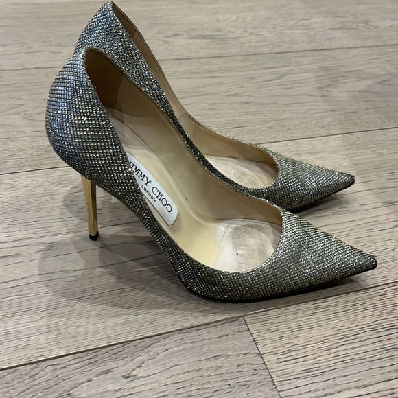 Gold Jimmy Choo Pumps size 37 - Picture 3 of 6